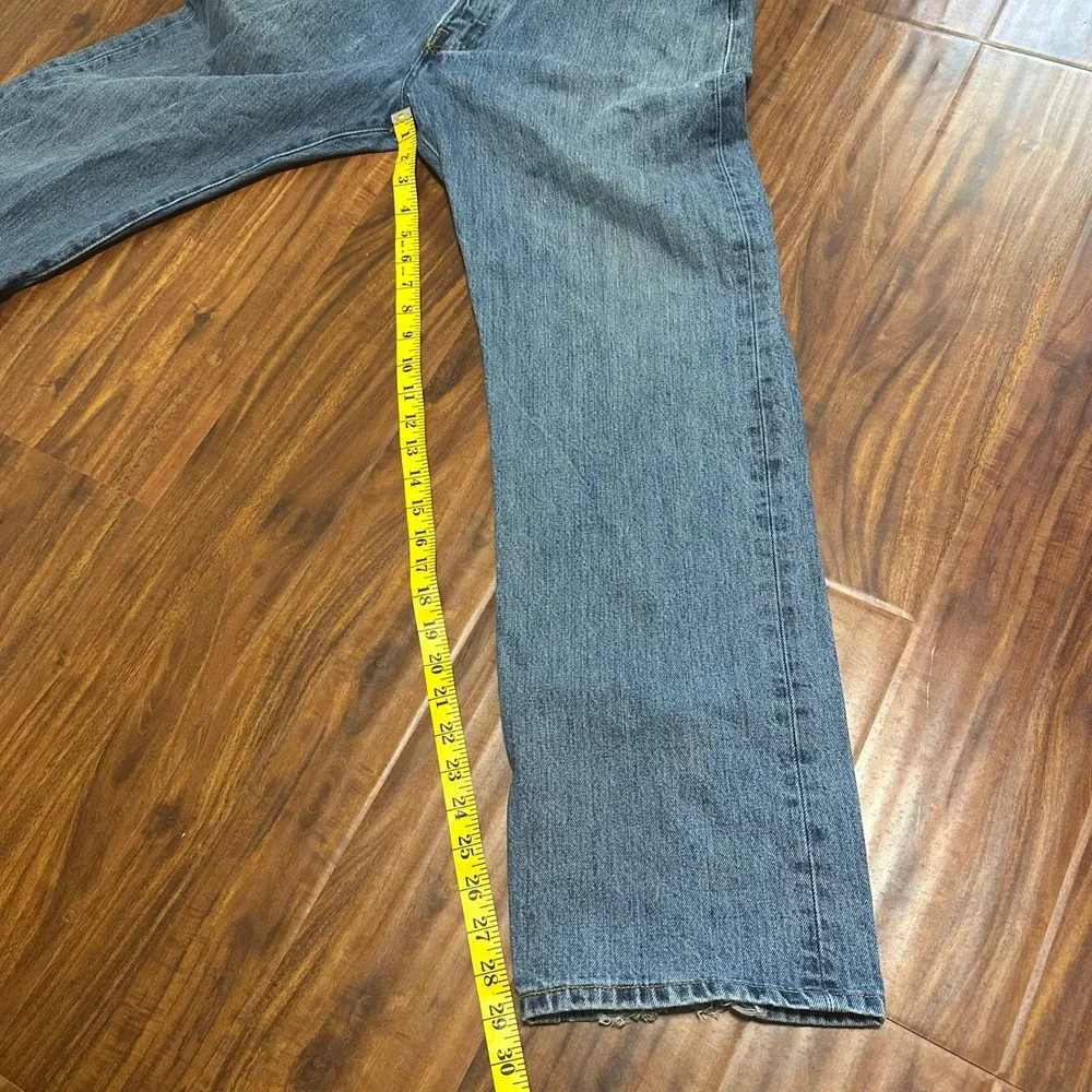 Levis 501 Original Straight Leg‎ Button Fly Jeans Medium Wash Blue 36x30 Mens